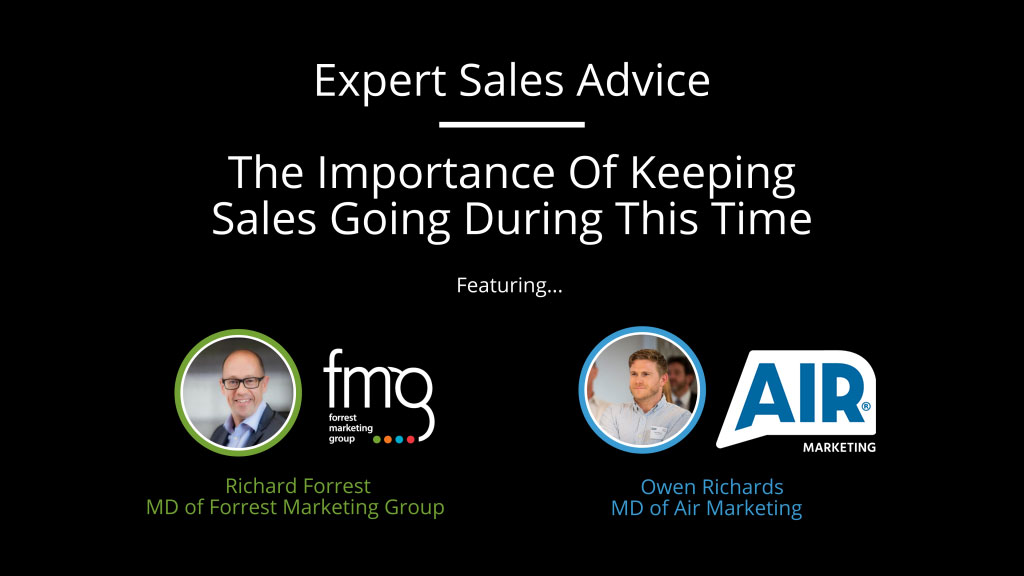 Expert Sales Advice: The Importance Of Keeping Sales Going During This Time