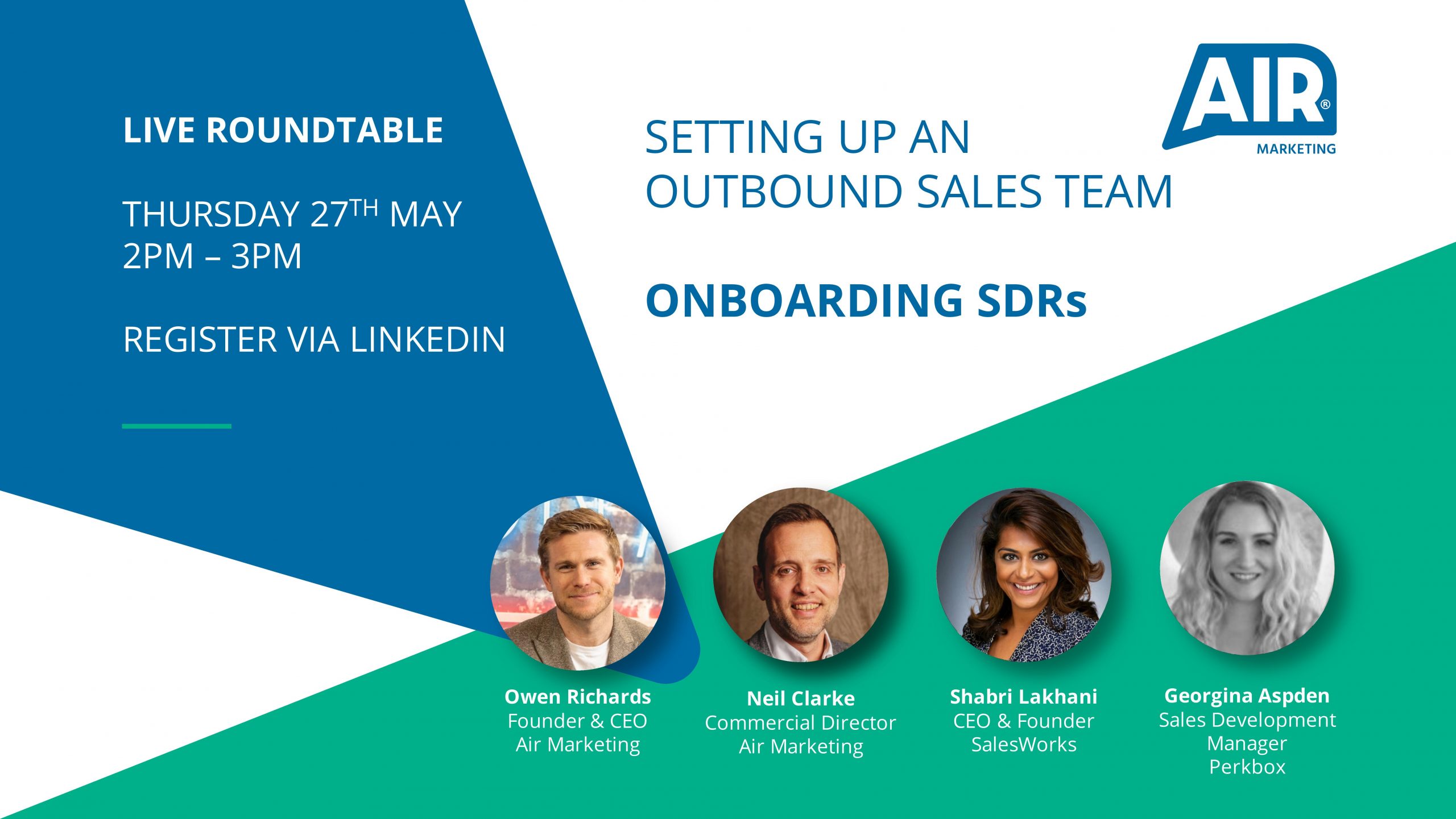 LIVE Roundtable: Setting Up An Outbound Sales Team – Onboarding SDRs