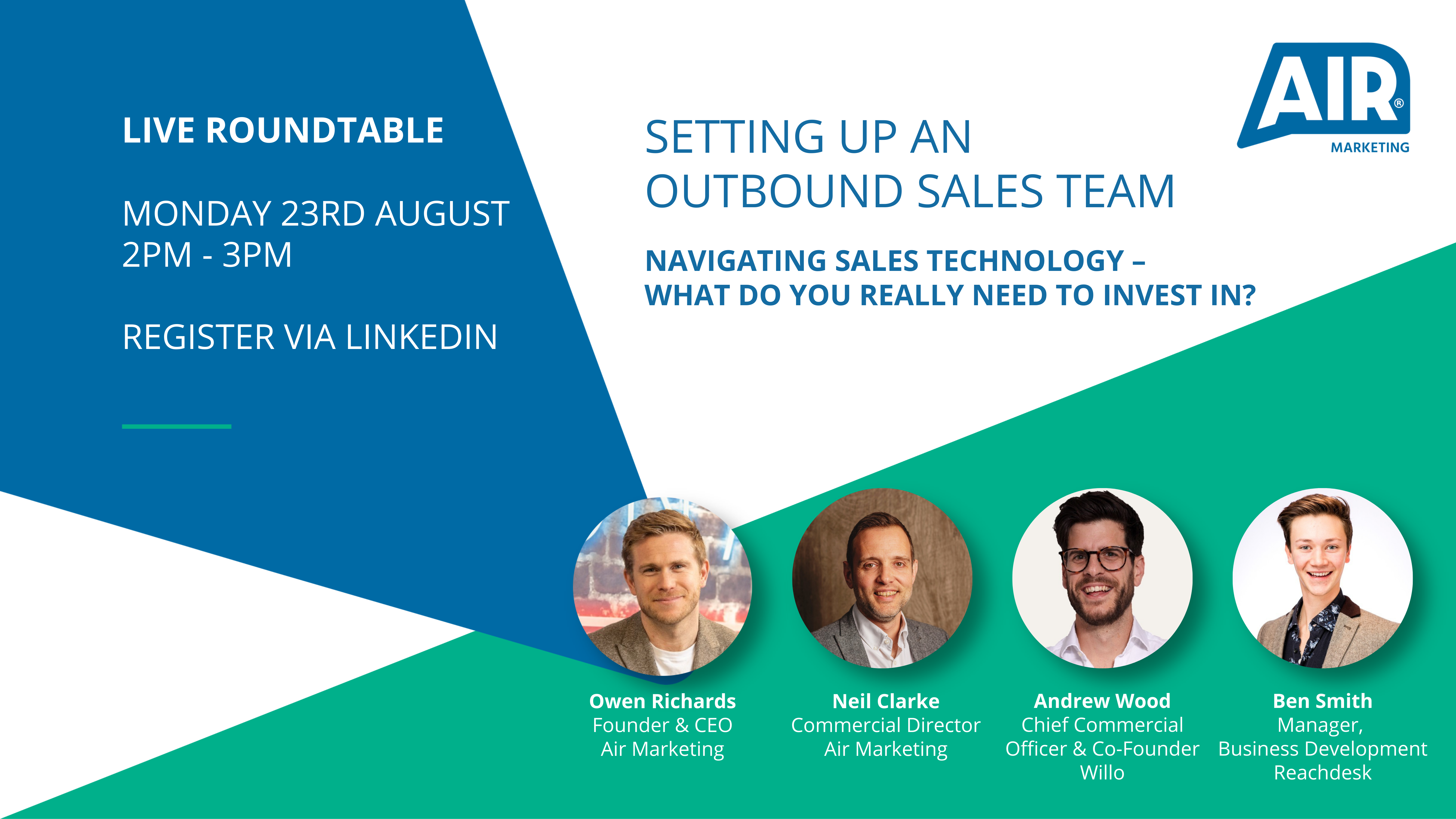 LIVE Roundtable: Navigating Sales Technology – What Do You Really Need To Invest In?