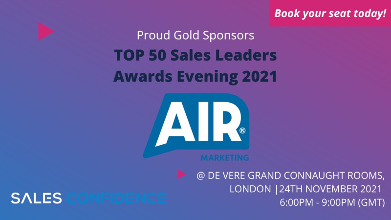 Sales Confidence TOP 50 Sales Leaders Awards 2021 | Full In Person Event | Co-Hosted By Owen Richards