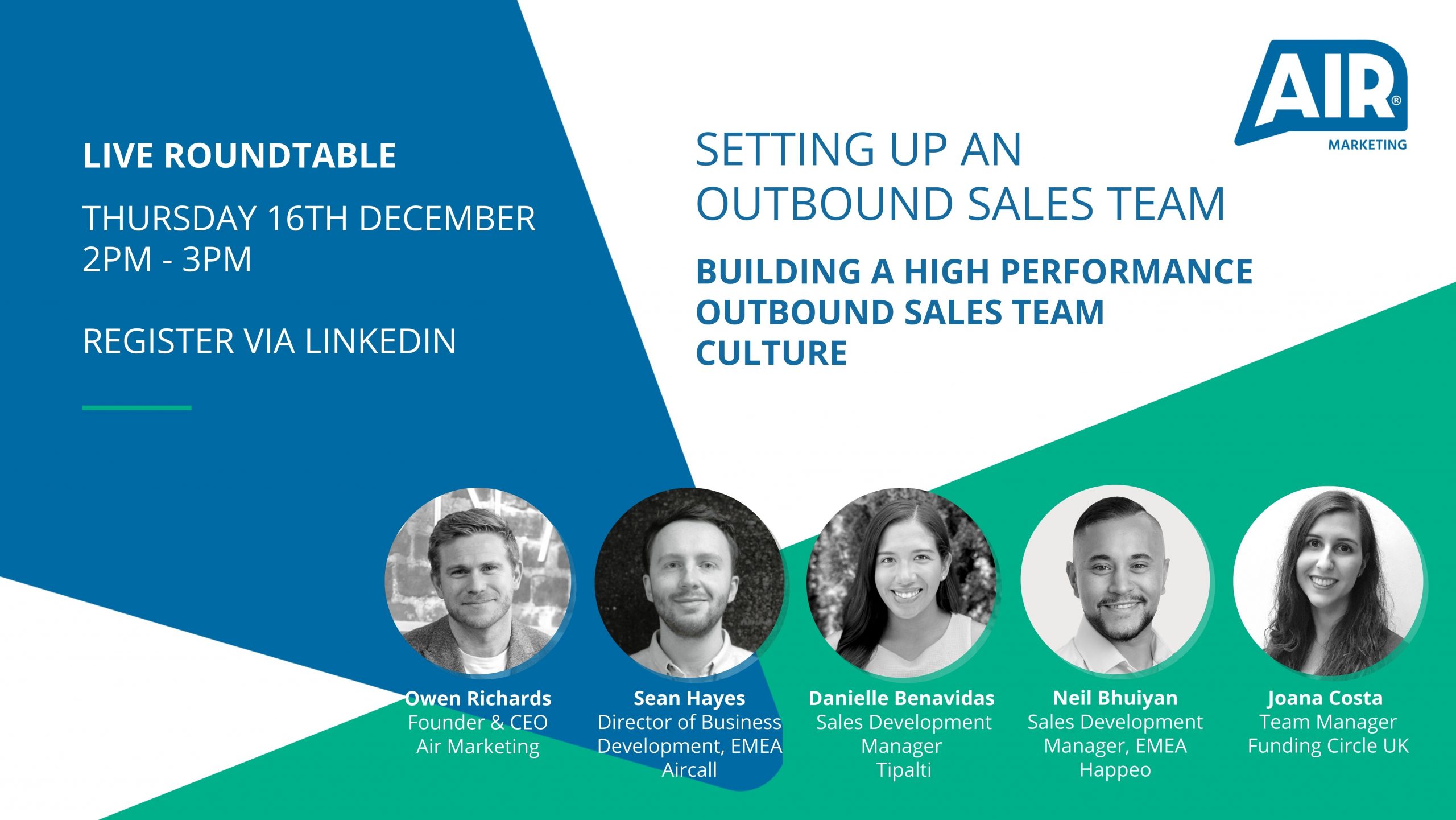 LIVE Roundtable: Building A High Performance Outbound Sales Team Culture