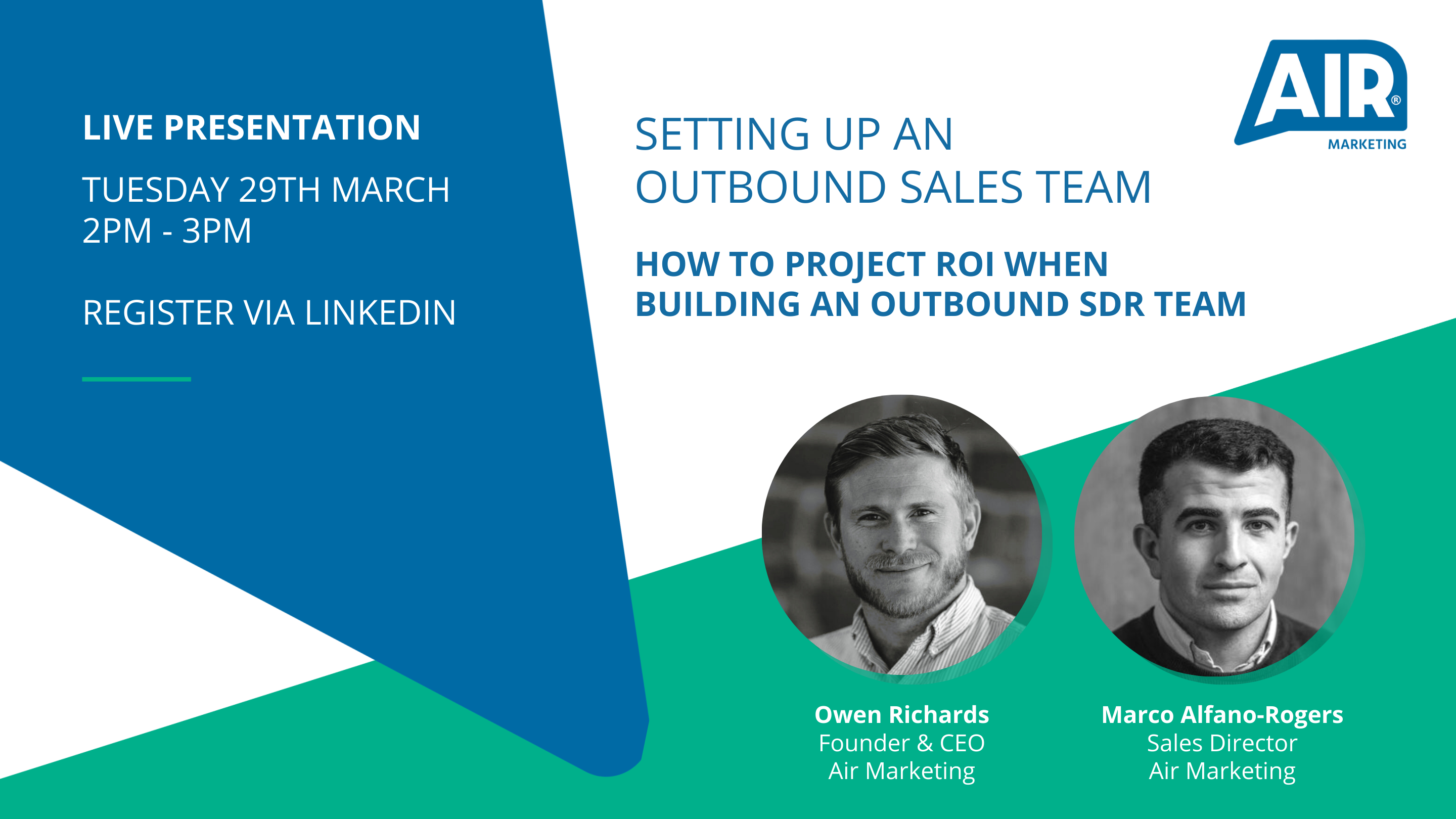 LIVE Presentation: How To Project ROI When Building An Outbound SDR Team