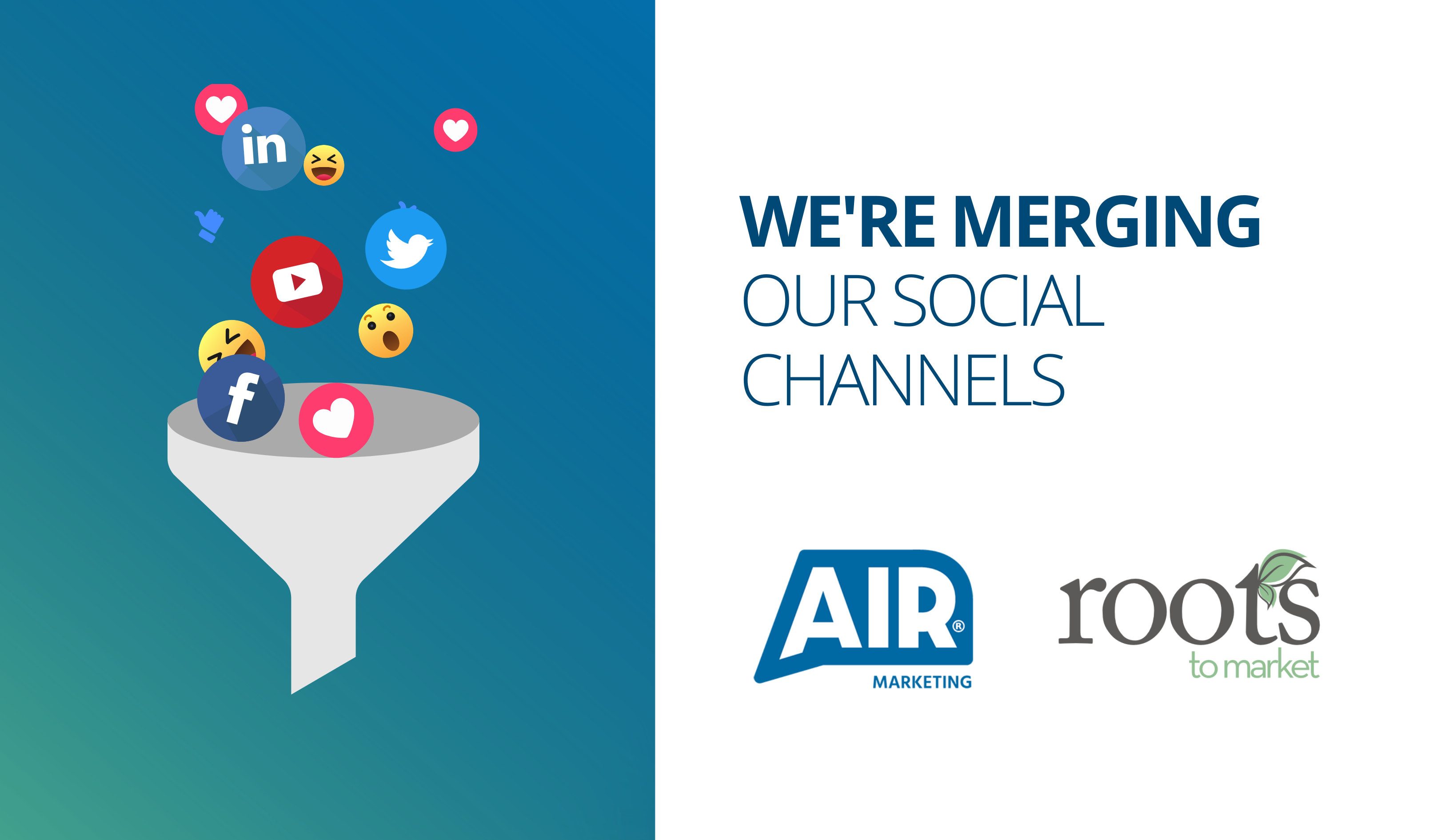 We’re Merging Our Social Channels