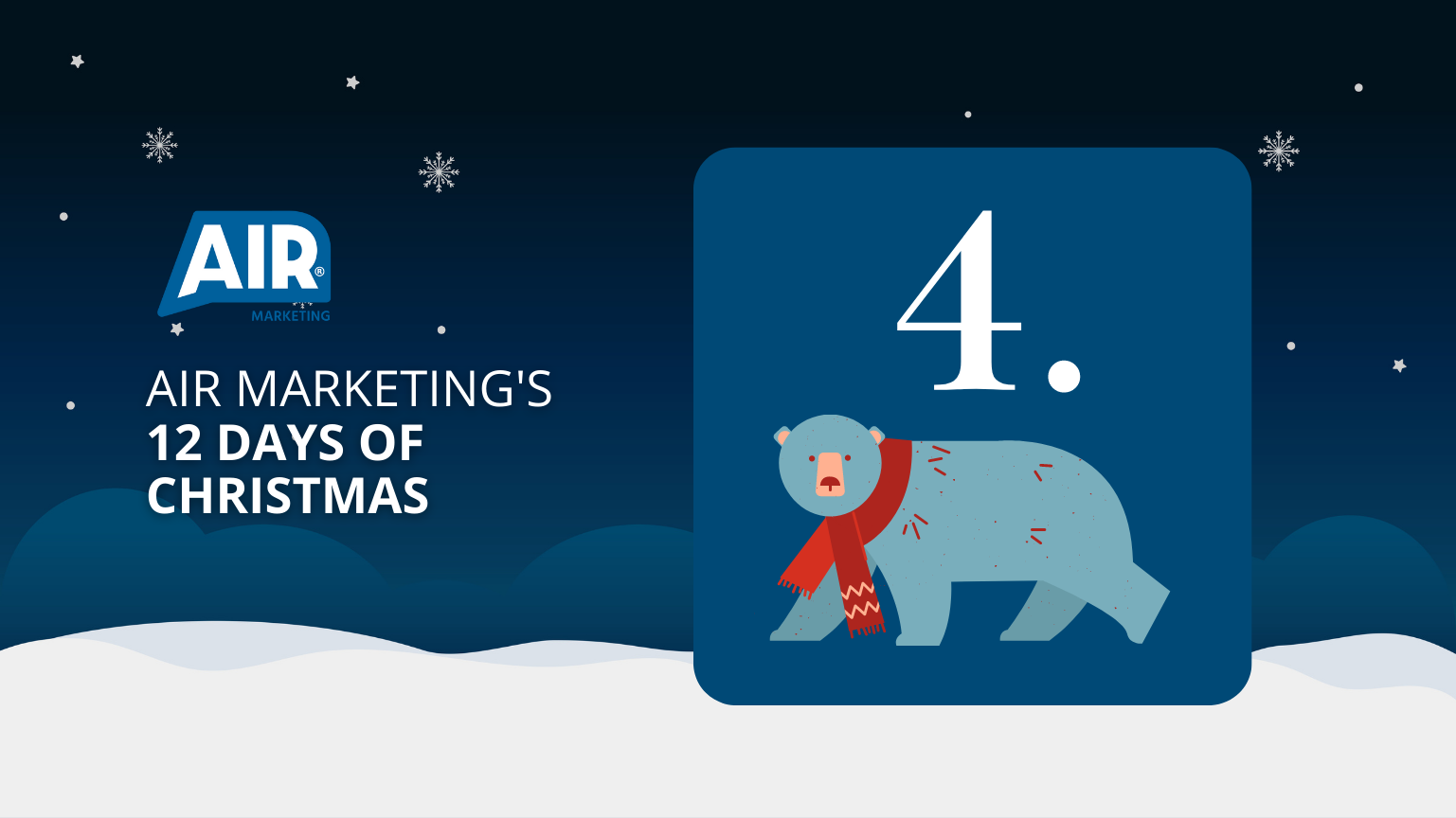 Day 4 of Air Marketing’s 12 Days of Christmas: LinkedIn Campaign Checklist