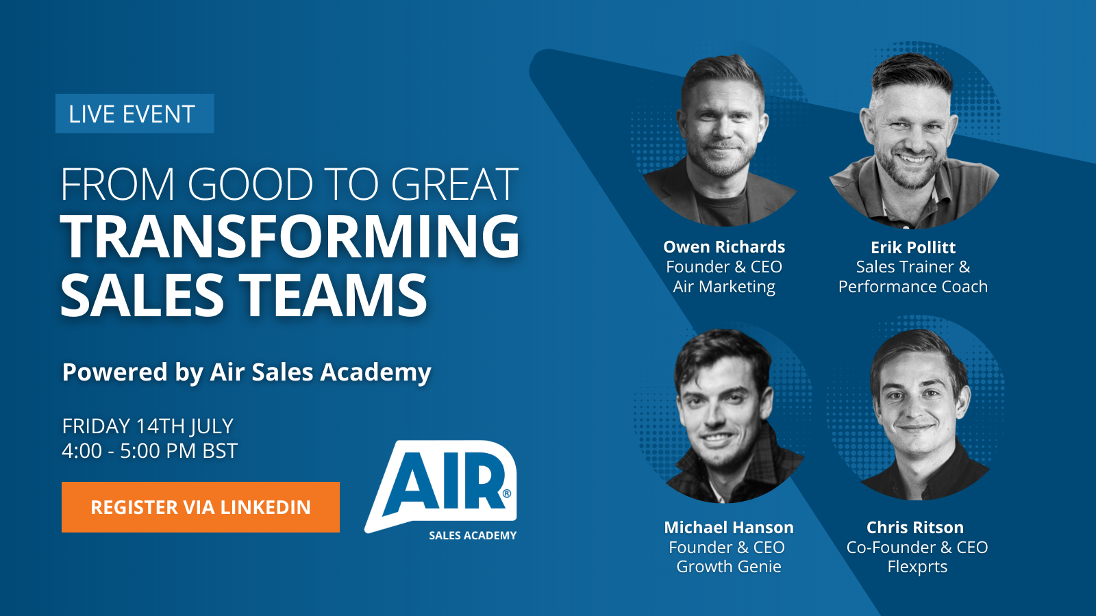 From Good to Great: Transforming Sales Teams – Powered by Air Sales Academy