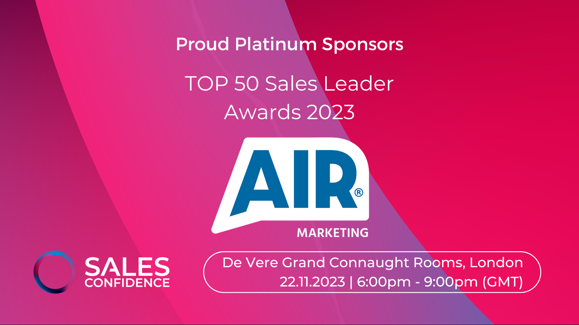 Sales Confidence TOP 50 Sales Leaders Awards 2023 | Full In Person Event | Co-Hosted By Owen Richards