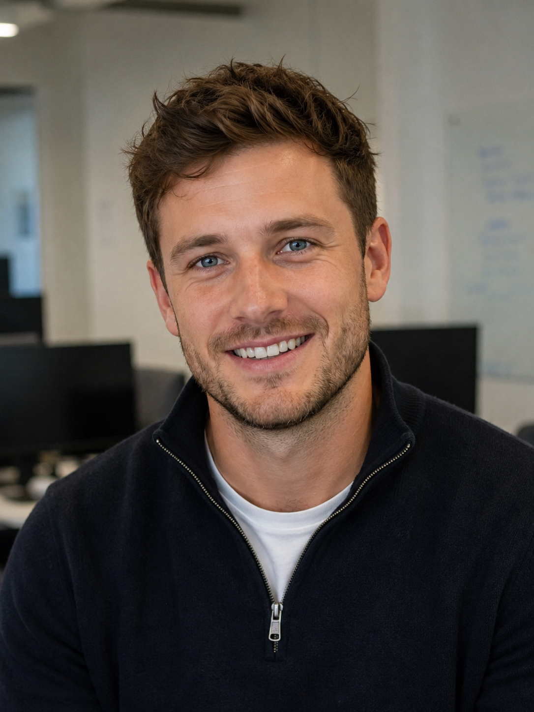 Illustrative portrait of Chris, an SDR hire who leaves during ramp-up